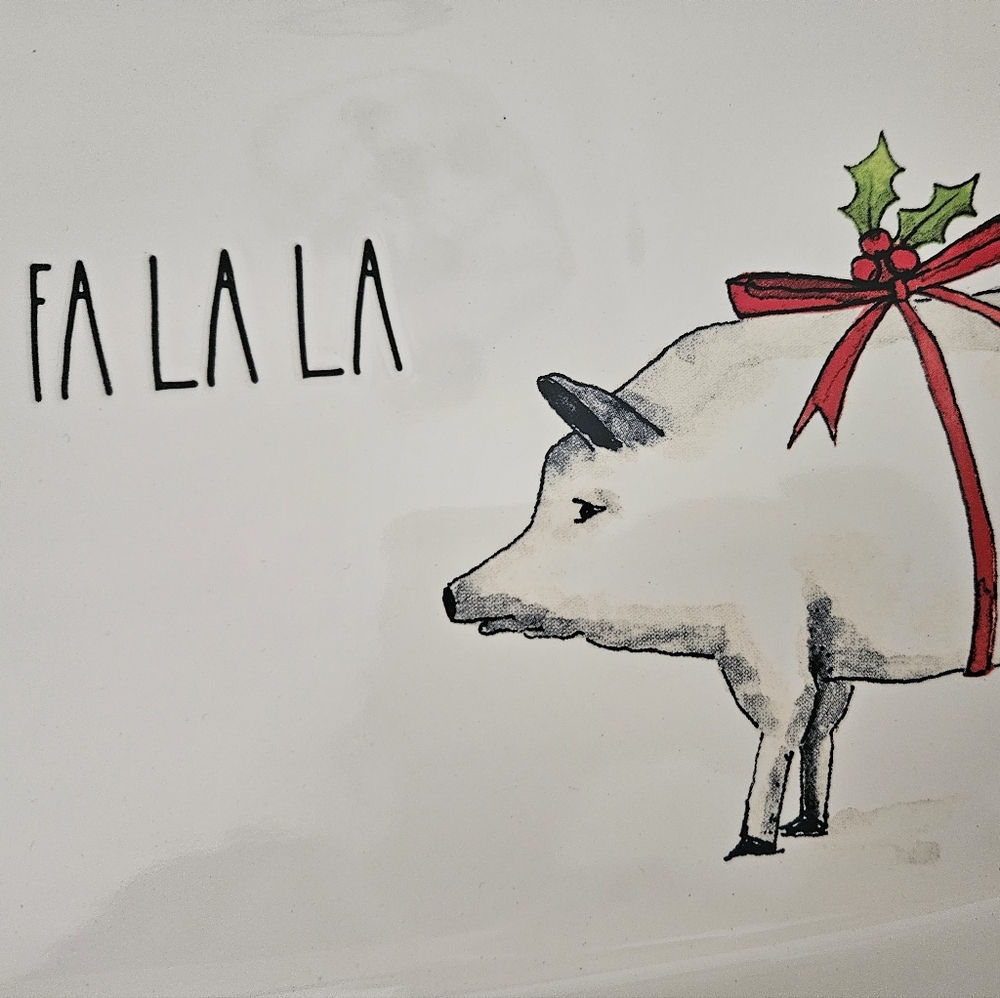 Rae Dunn Holiday Farmhouse Pig Baking Dish